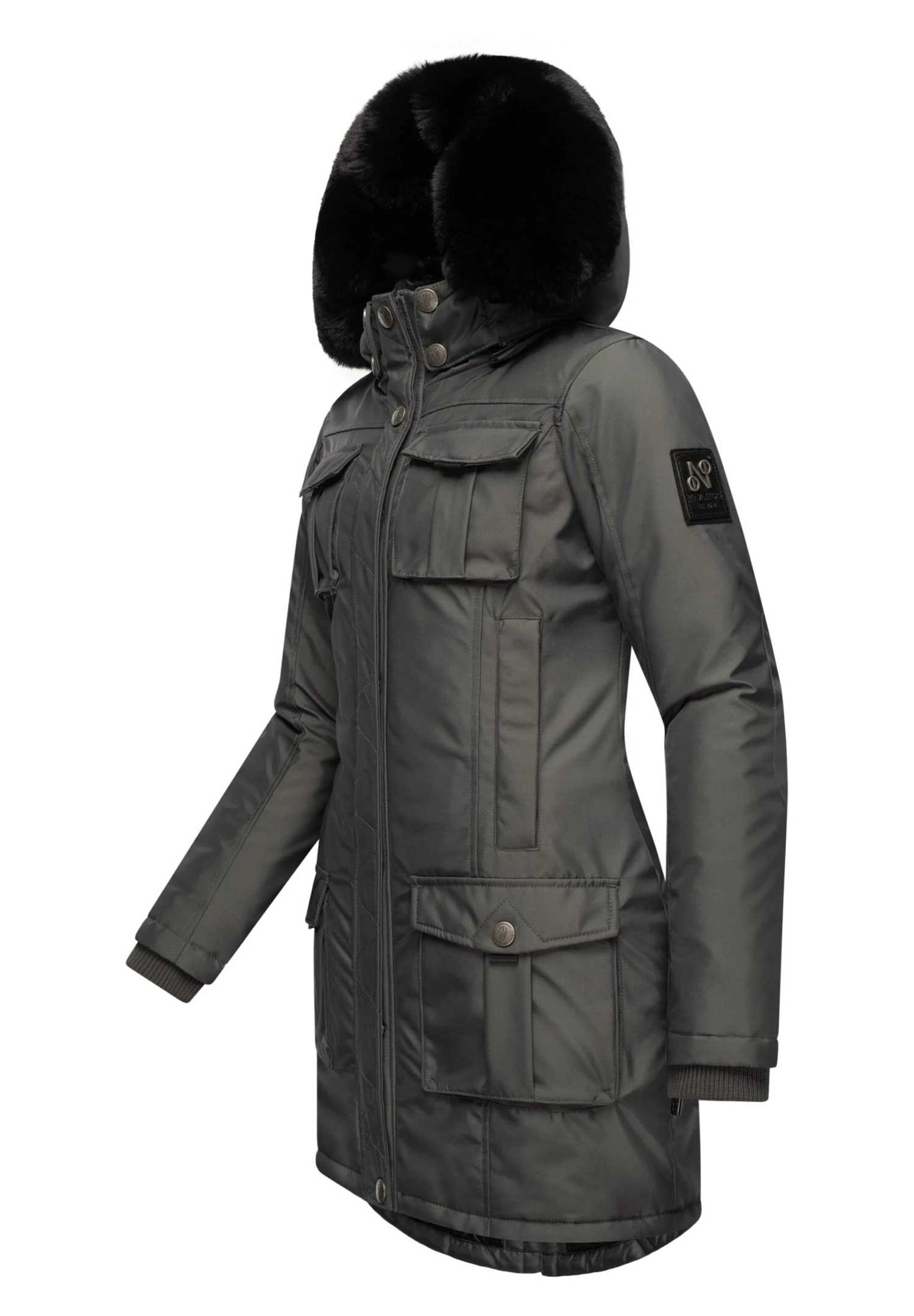 Navahoo Tiniis - Abrigo De Invierno - Dark Grey - Image 3