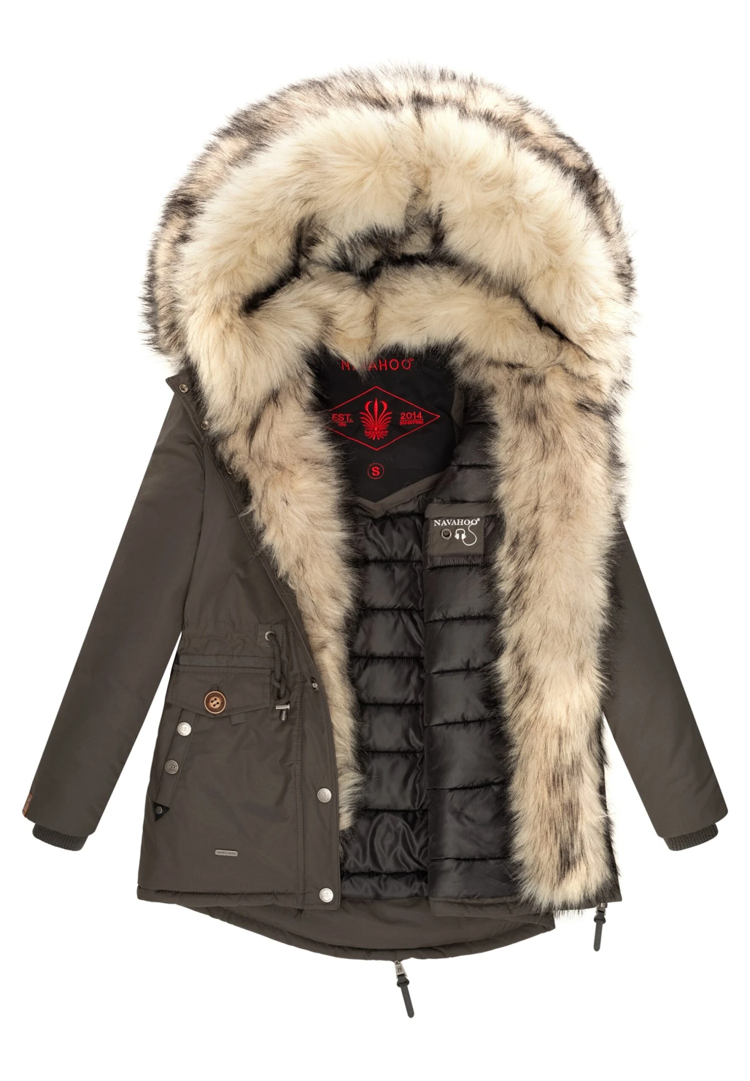 Navahoo Sweety - Abrigo De Invierno - Anthracite - Image 5