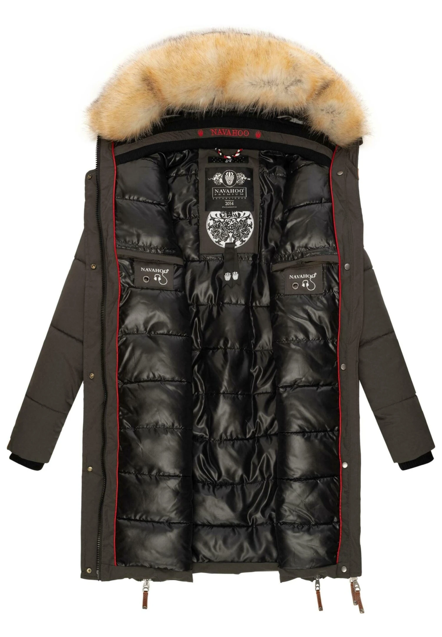 Navahoo Halina - Abrigo De Invierno - Dark Grey - Image 3