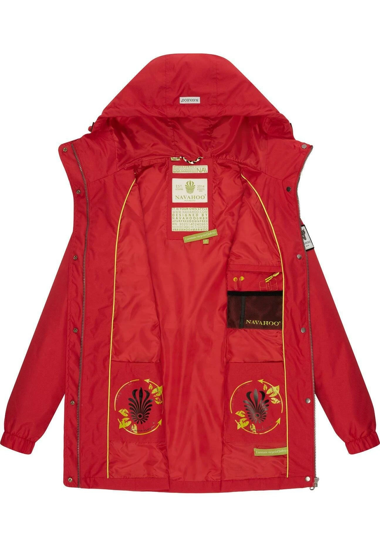Navahoo Übergangs Neophee - Parka - Apple Red - Image 4