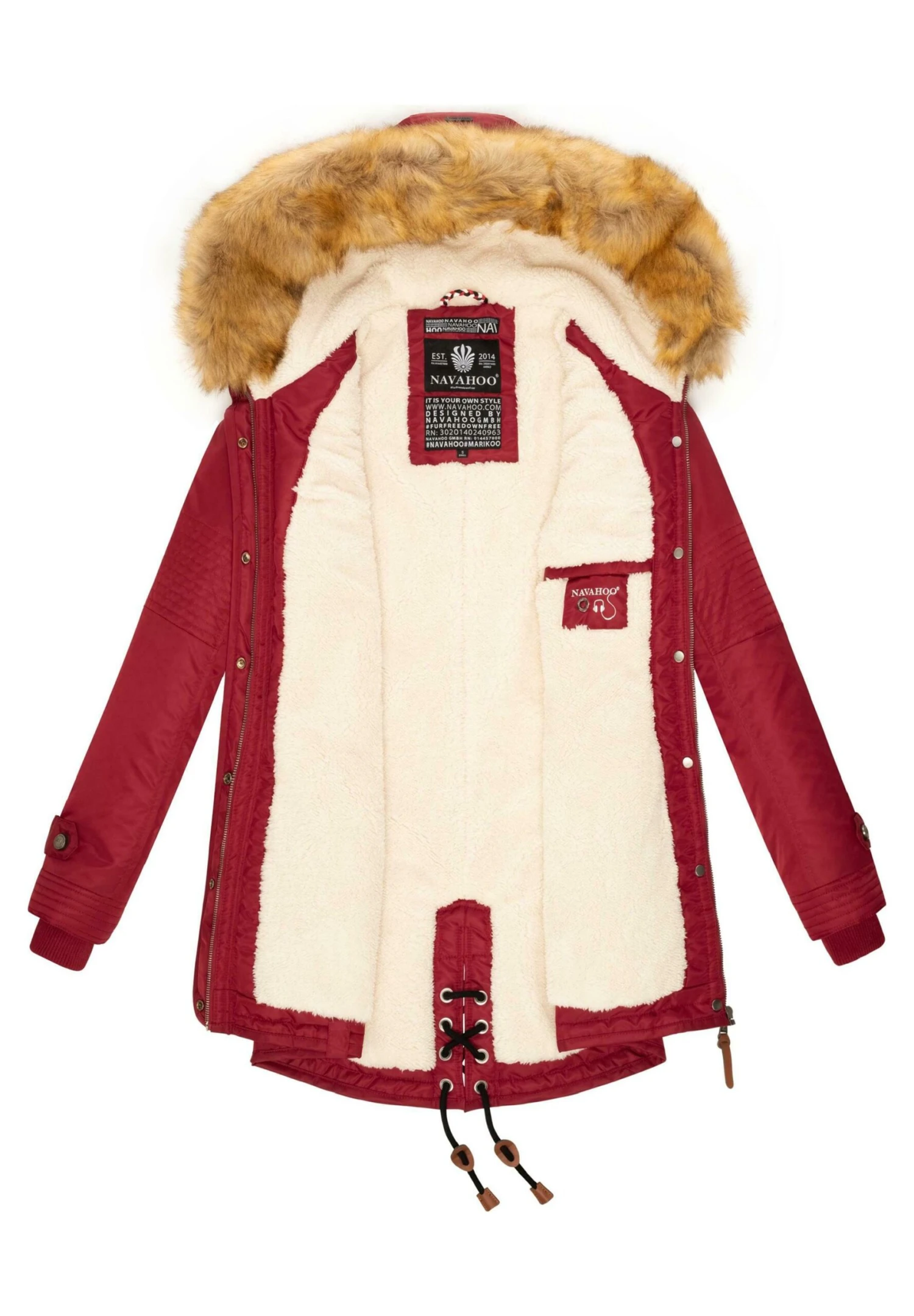 Navahoo La Viva - Abrigo De Invierno - Blood Red - Image 7