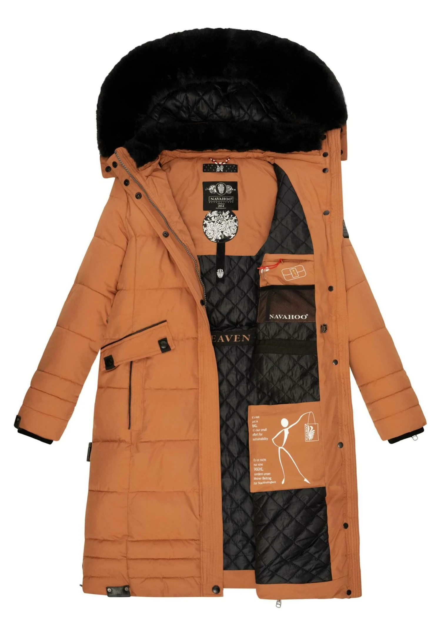 Navahoo Fahmiyaa - Abrigo De Invierno - Rusty Cinnamon - Image 7