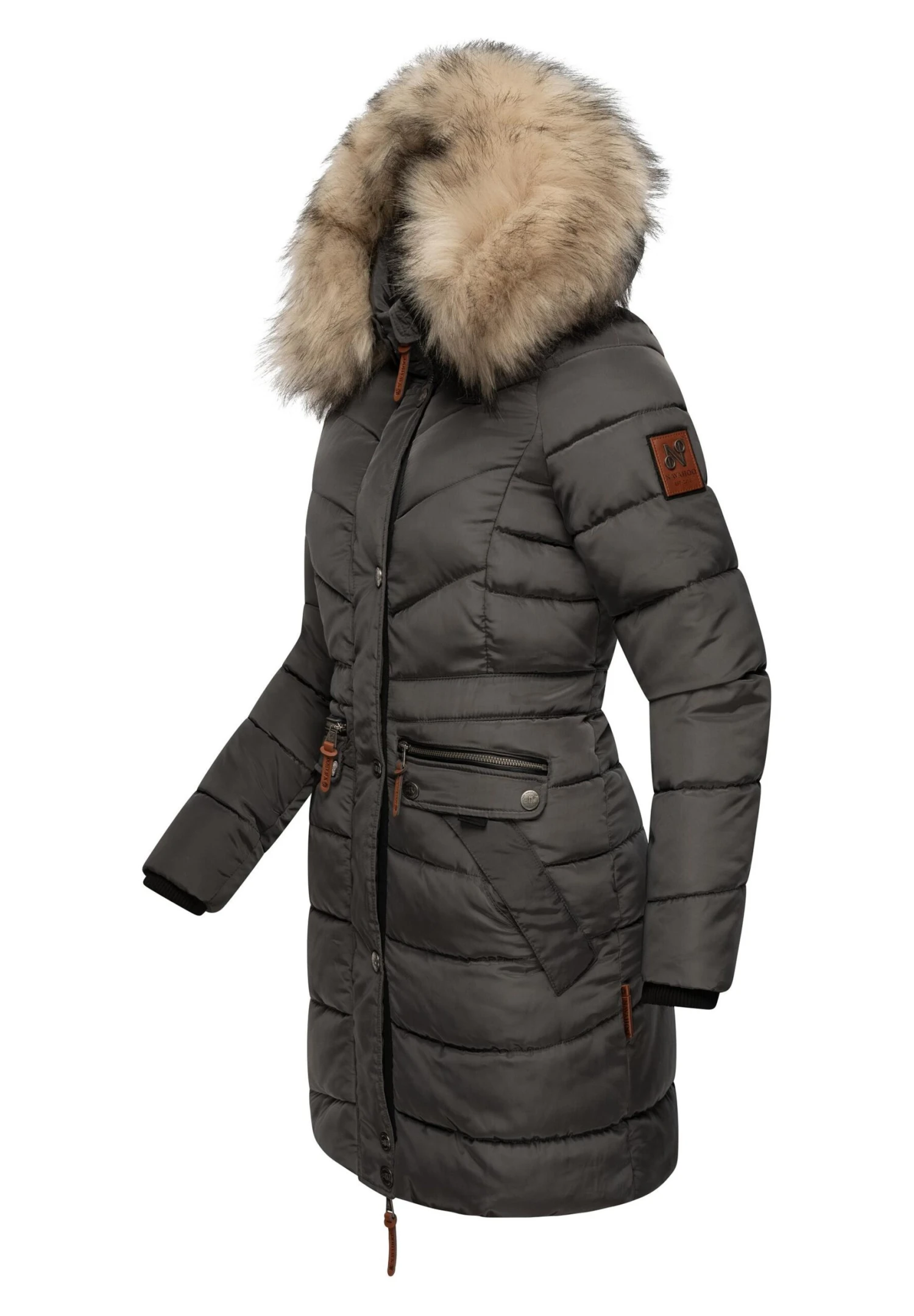 Navahoo Paula - Abrigo De Invierno - Dark Grey - Image 2