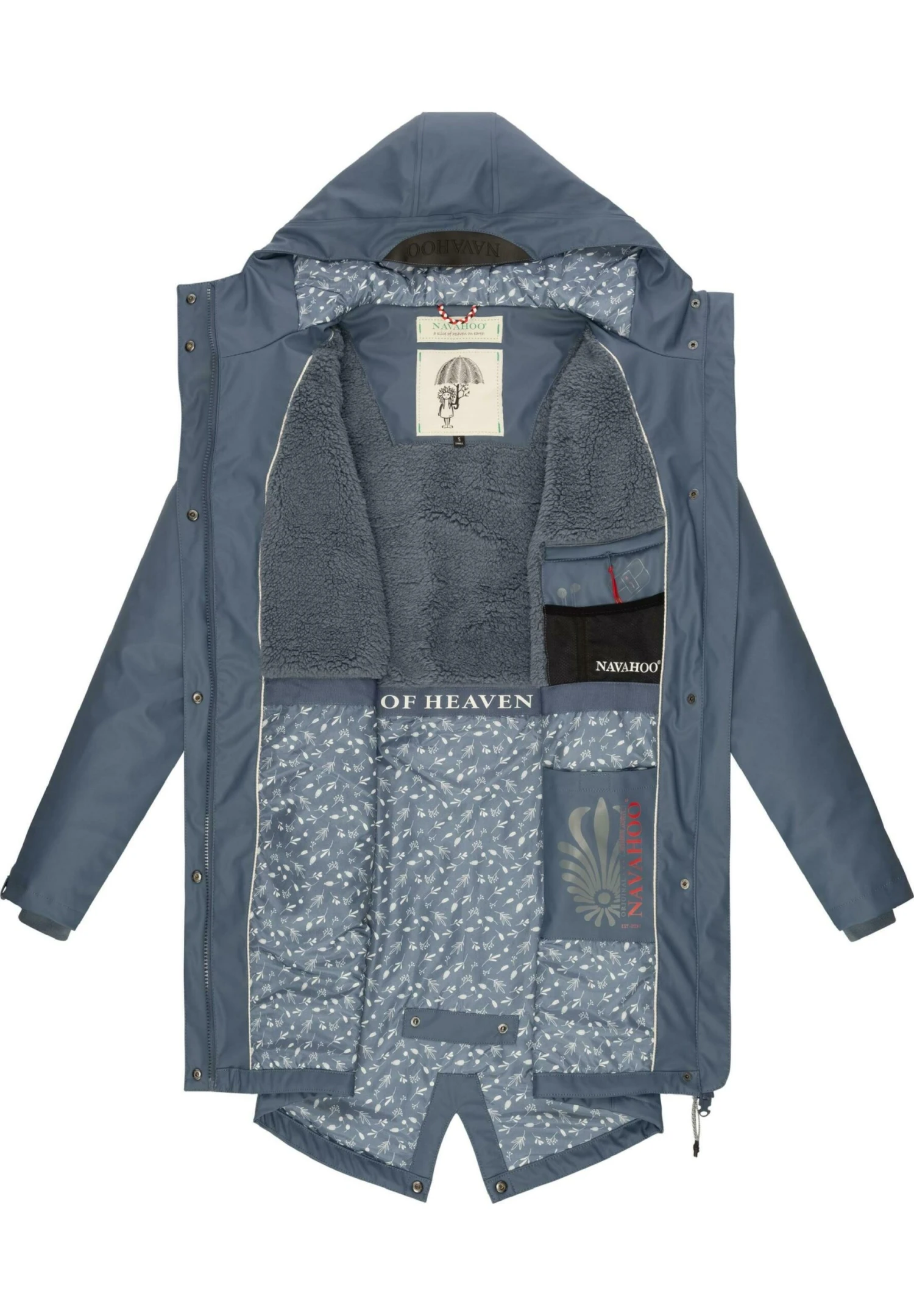 Navahoo Flower Of Ocean - Parka - Dusty Blue - Image 4
