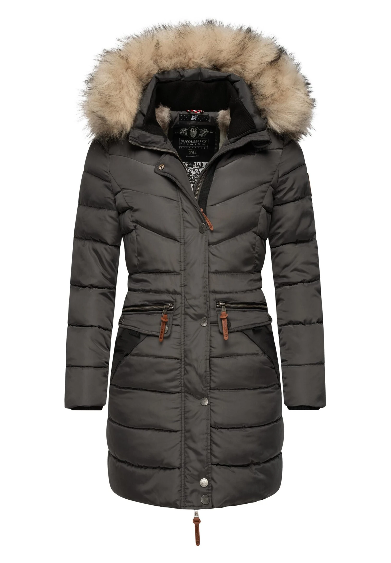Navahoo Paula - Abrigo De Invierno - Dark Grey