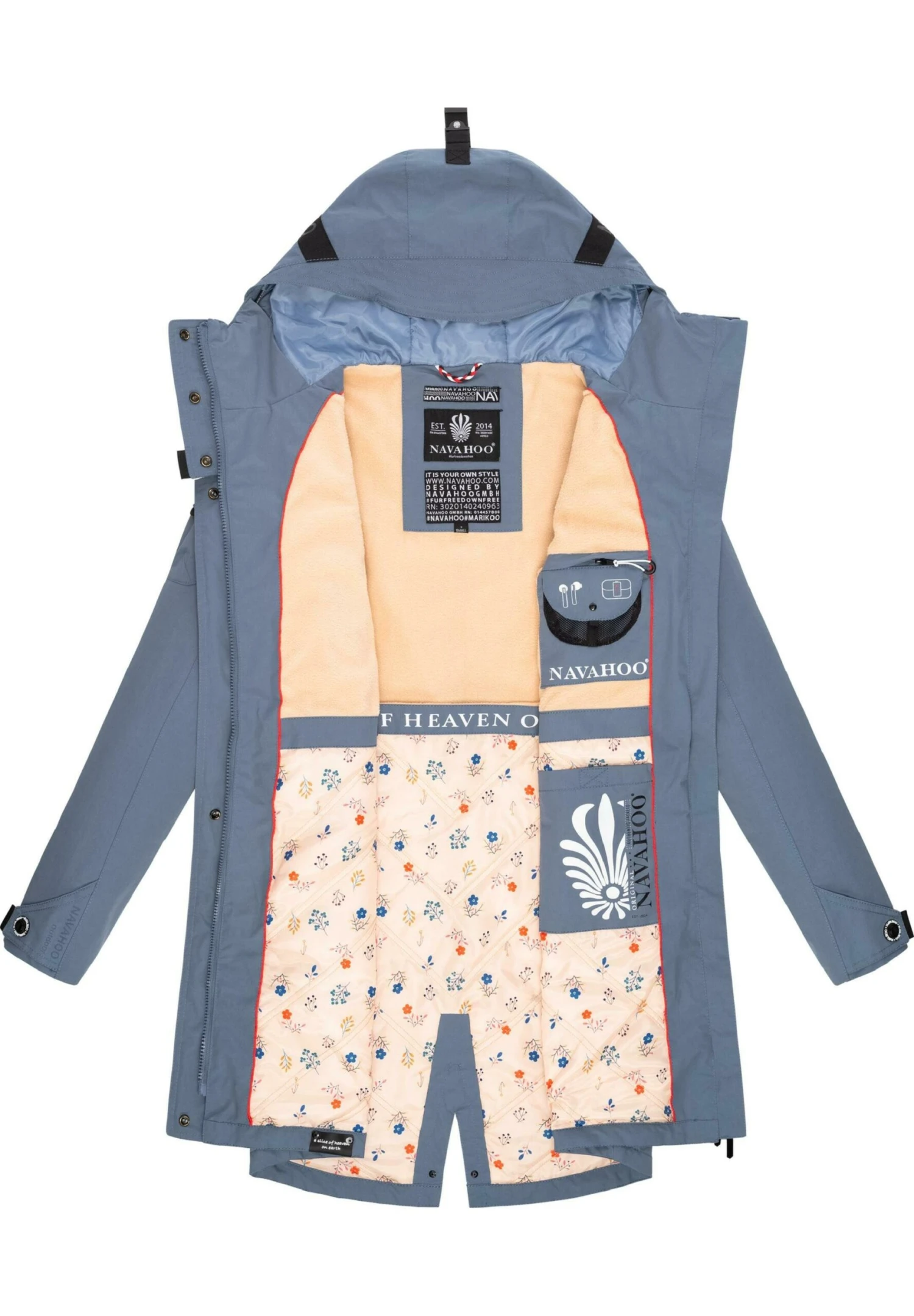 Navahoo Abrigo De Invierno - Blue Melange - Image 4