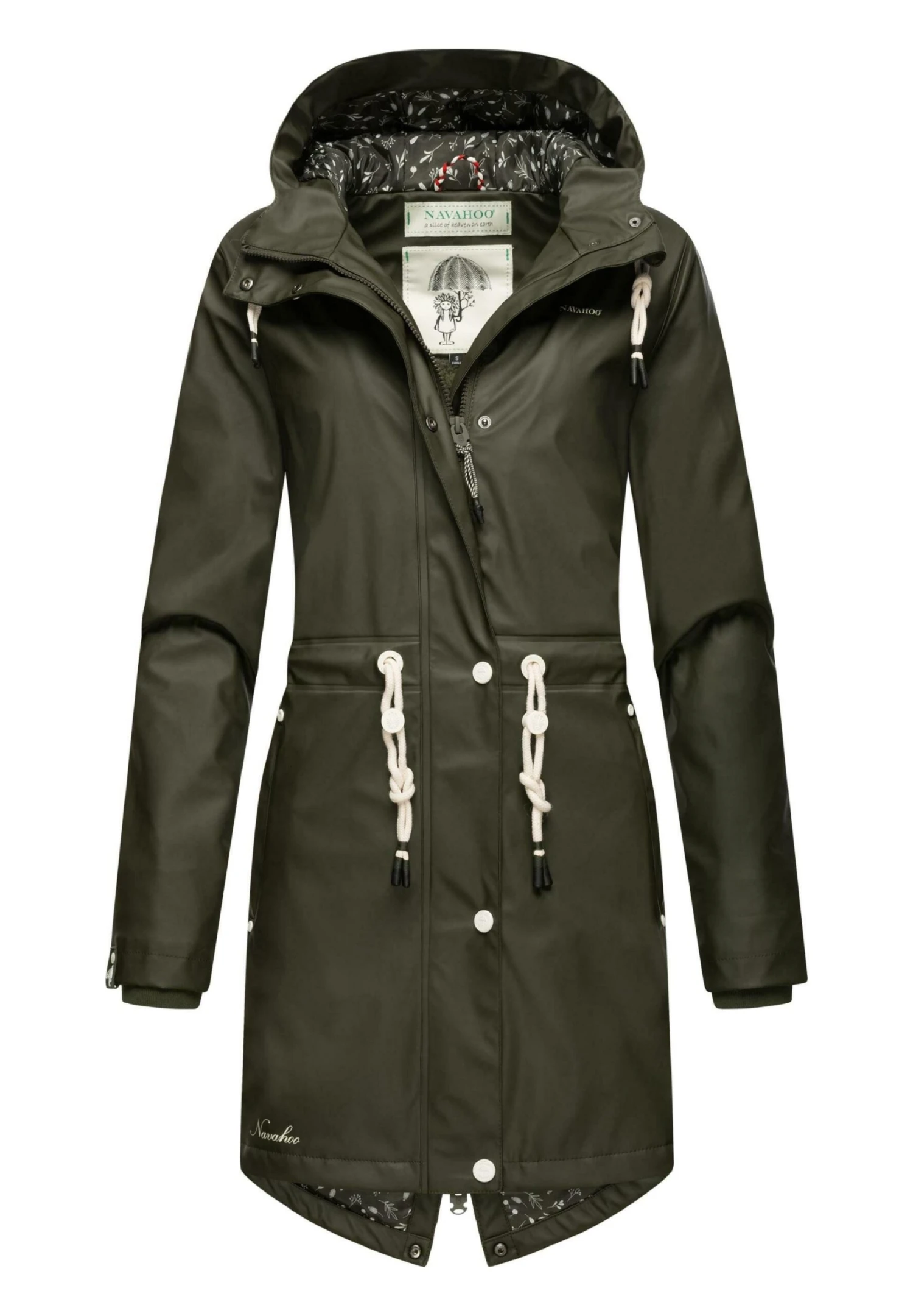 Navahoo Flower Of Ocean - Parka - Dark Olive - Image 5
