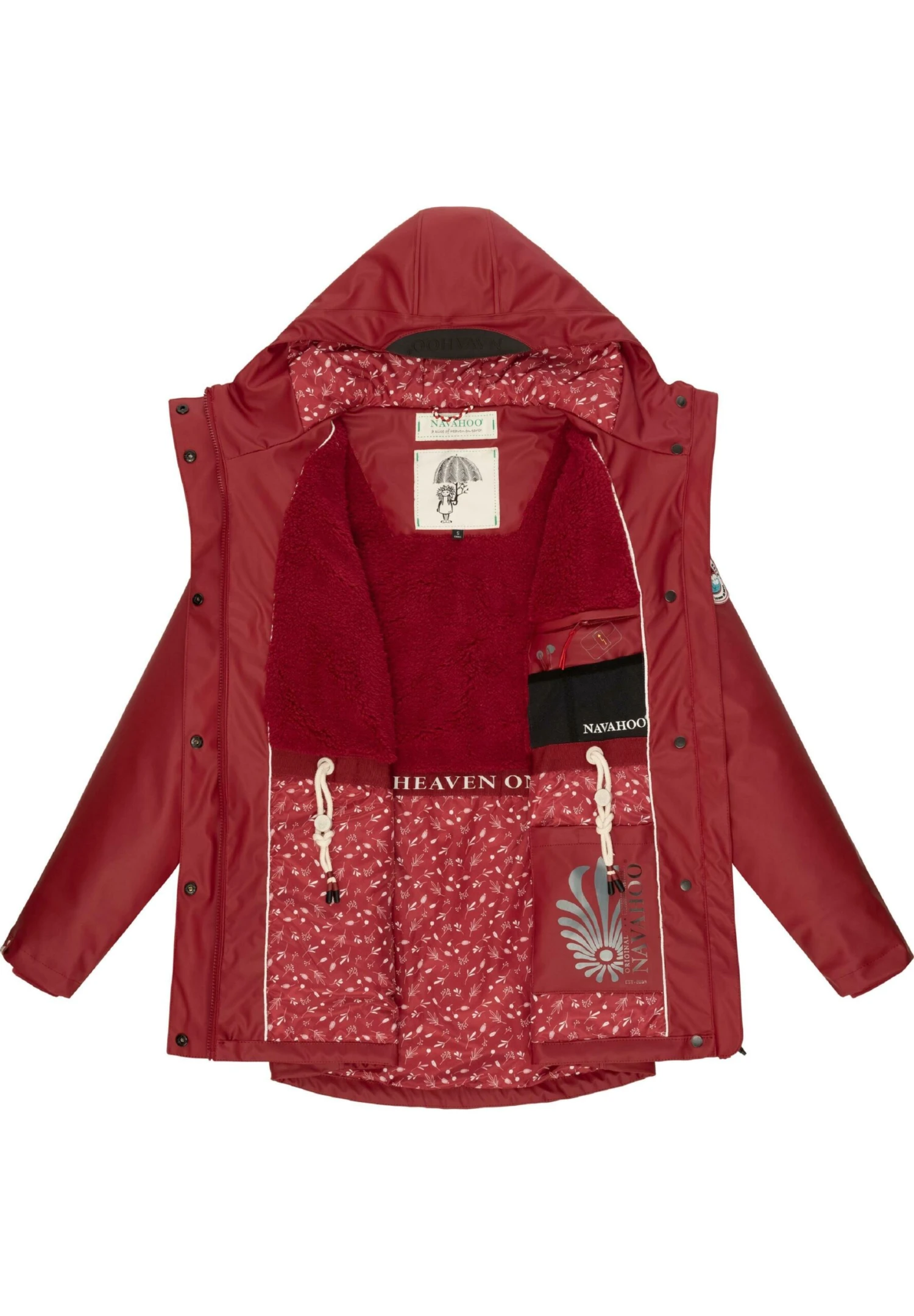 Navahoo Ocean Heart - Parka - Blood Red - Image 3