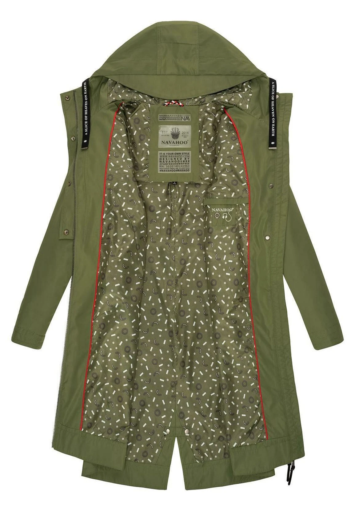 Navahoo Josinaa - Parka - Olive - Image 4