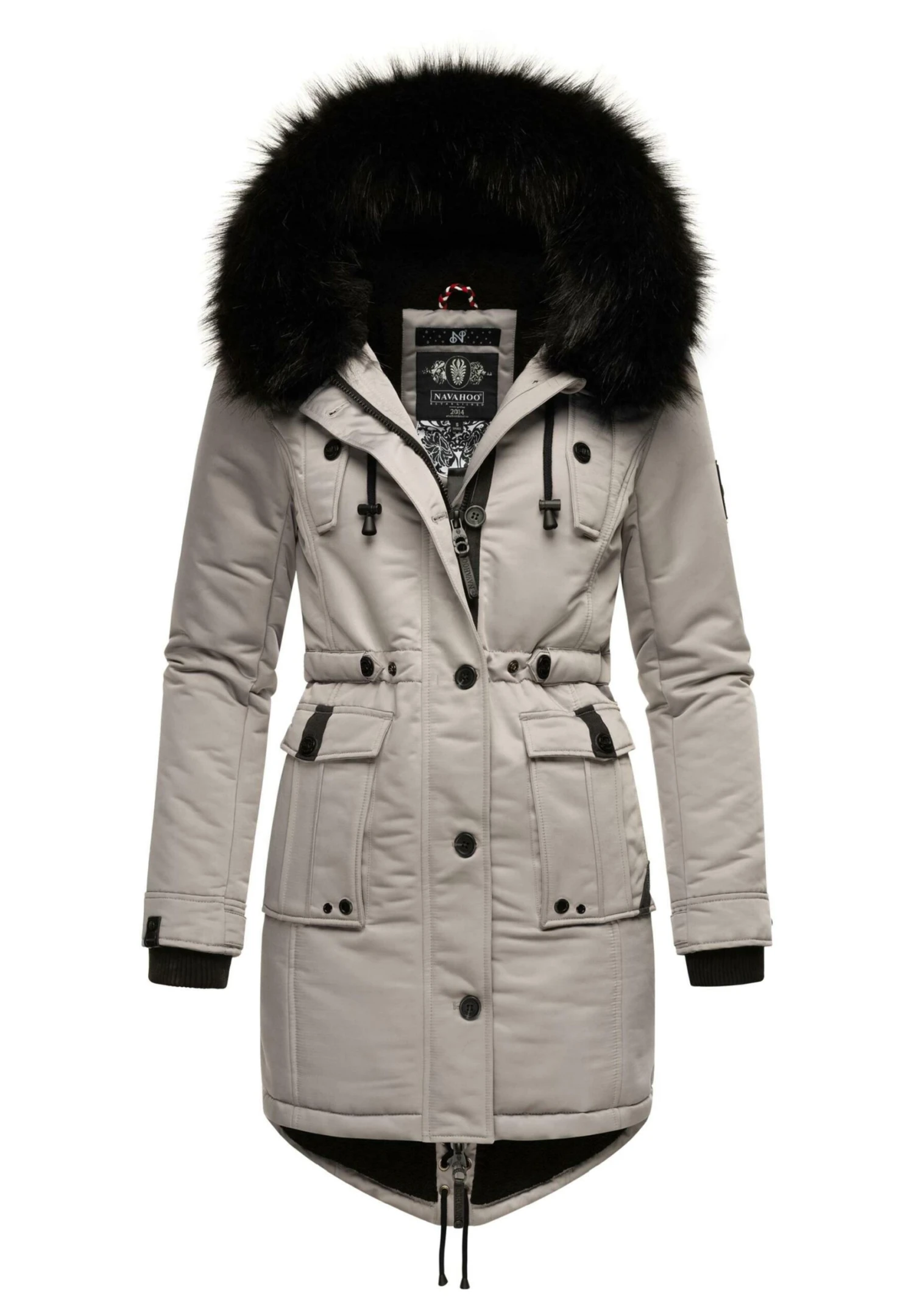 Navahoo Luluna - Abrigo De Invierno - Zinc Grey