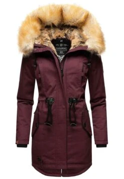 Navahoo Bombii - Abrigo De Invierno - Dark Red Melange