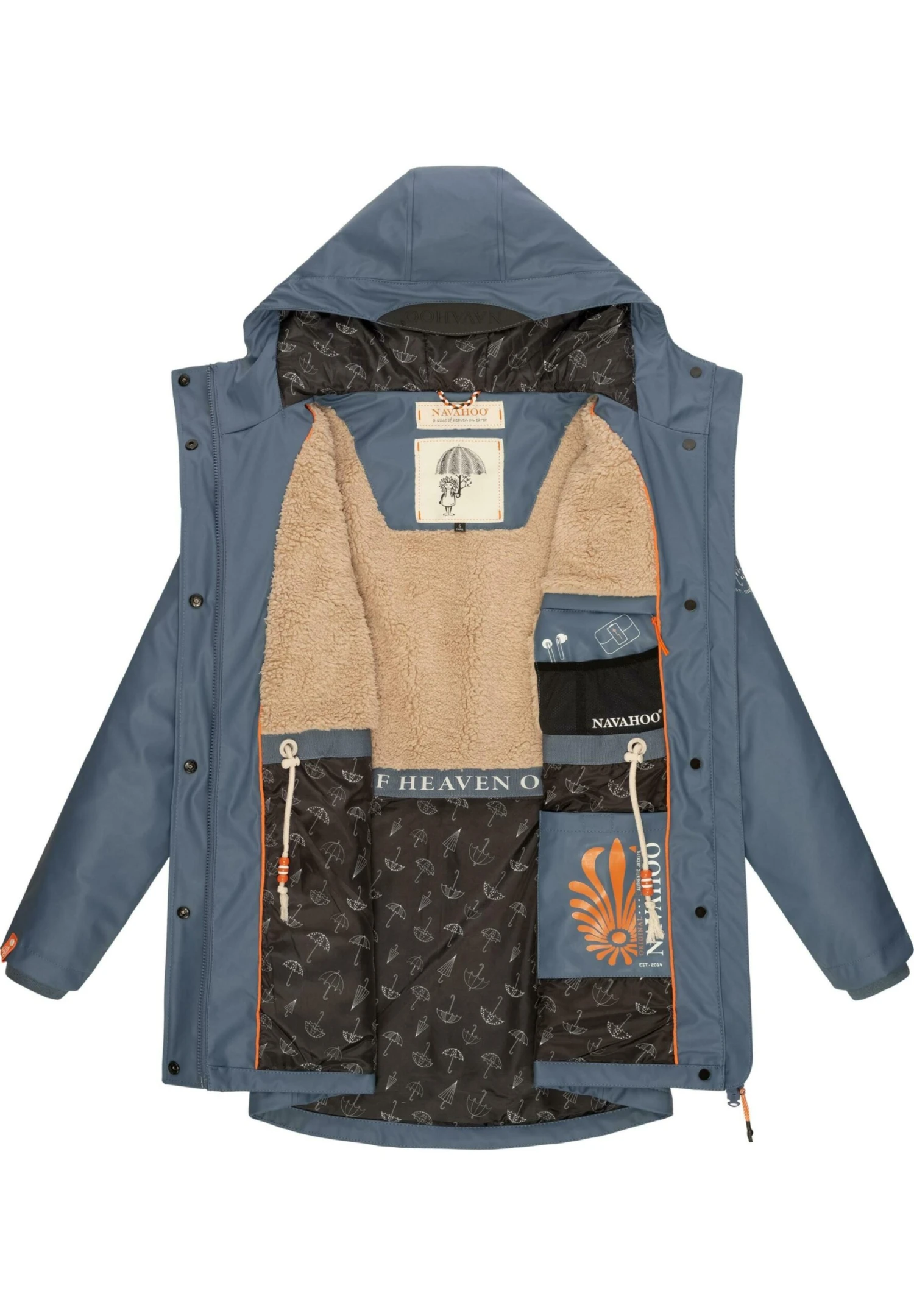 Navahoo Rainy Forest - Impermeable - Dusty Blue - Image 4