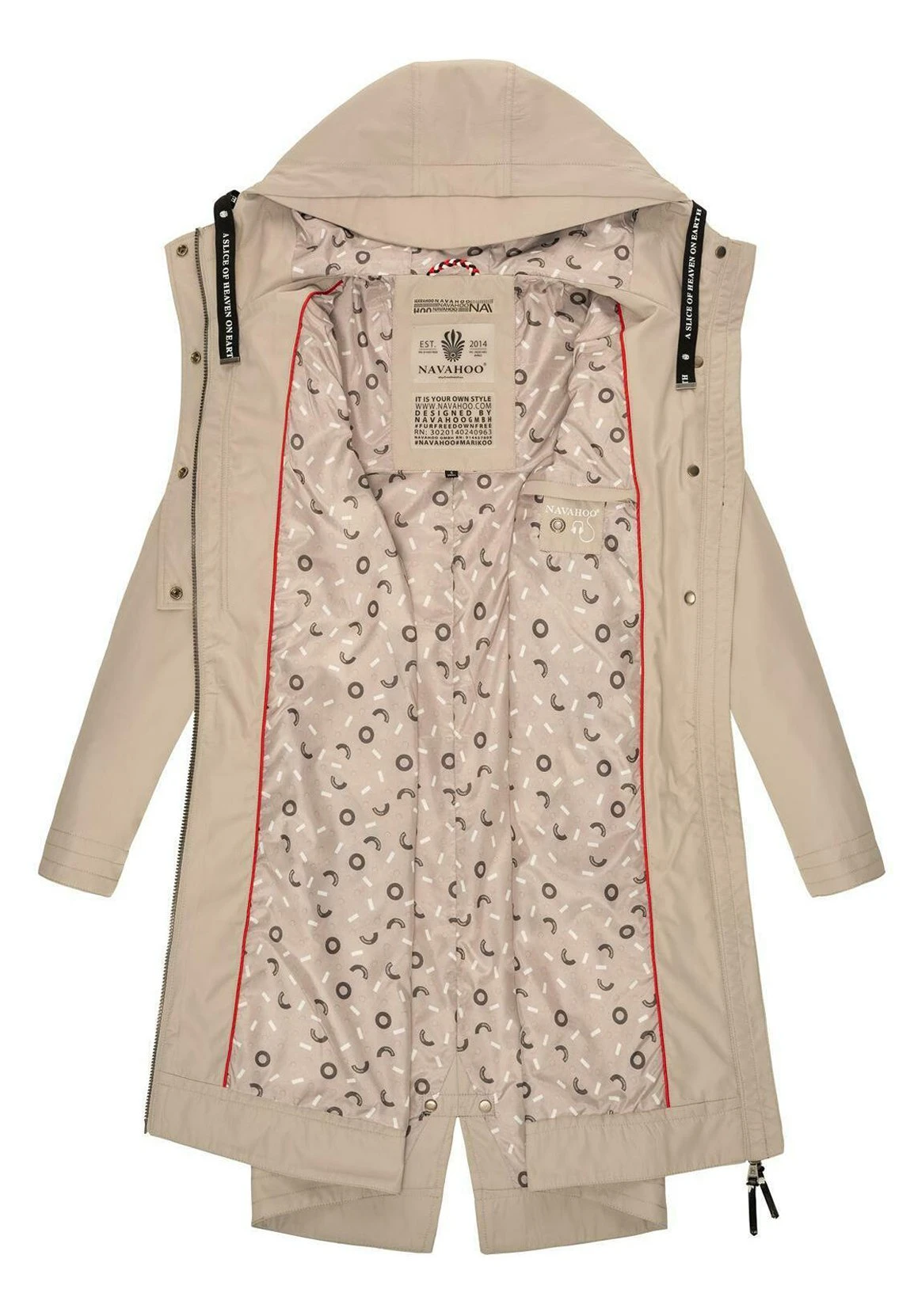 Navahoo Josinaa - Parka - Light Grey Melange - Image 4